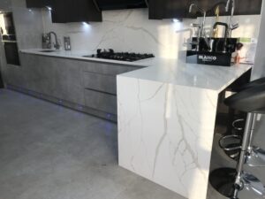 calacatta marble worktop kitchen Design